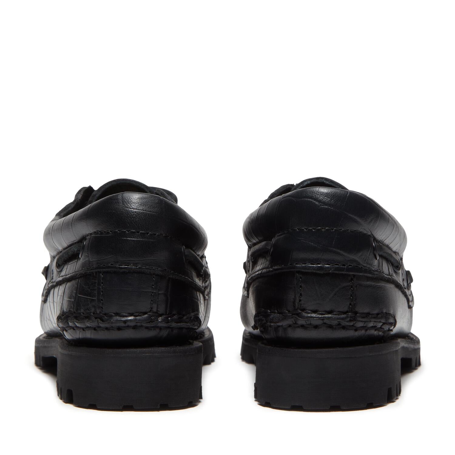 Authentic Black Full Grain loafers – Crocodile